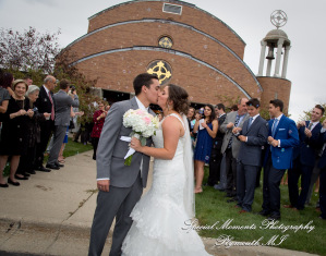David & Steph at St. John Greek Orthodox Sterling Hts MI wedding photograph