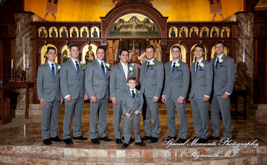 David & Steph at St. John Greek Orthodox Sterling Hts MI wedding photograph