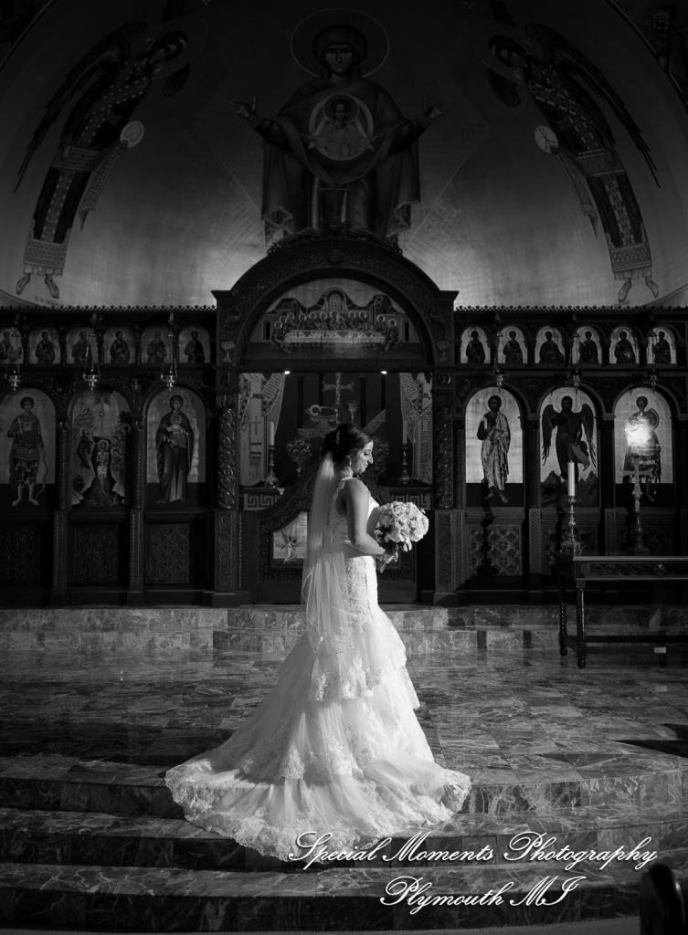 David & Steph at St. John Greek Orthodox Sterling Hts MI wedding photograph
