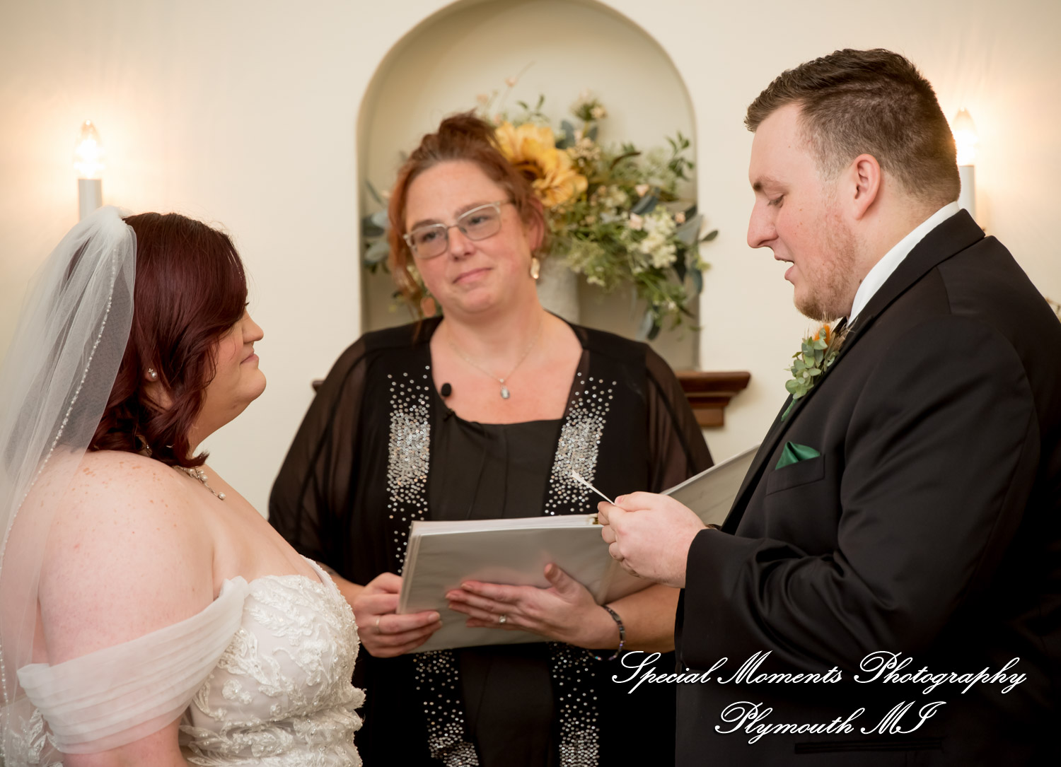 Sarah & Chad at Victoria Wedding Chapel Waterford MI wedding photograph