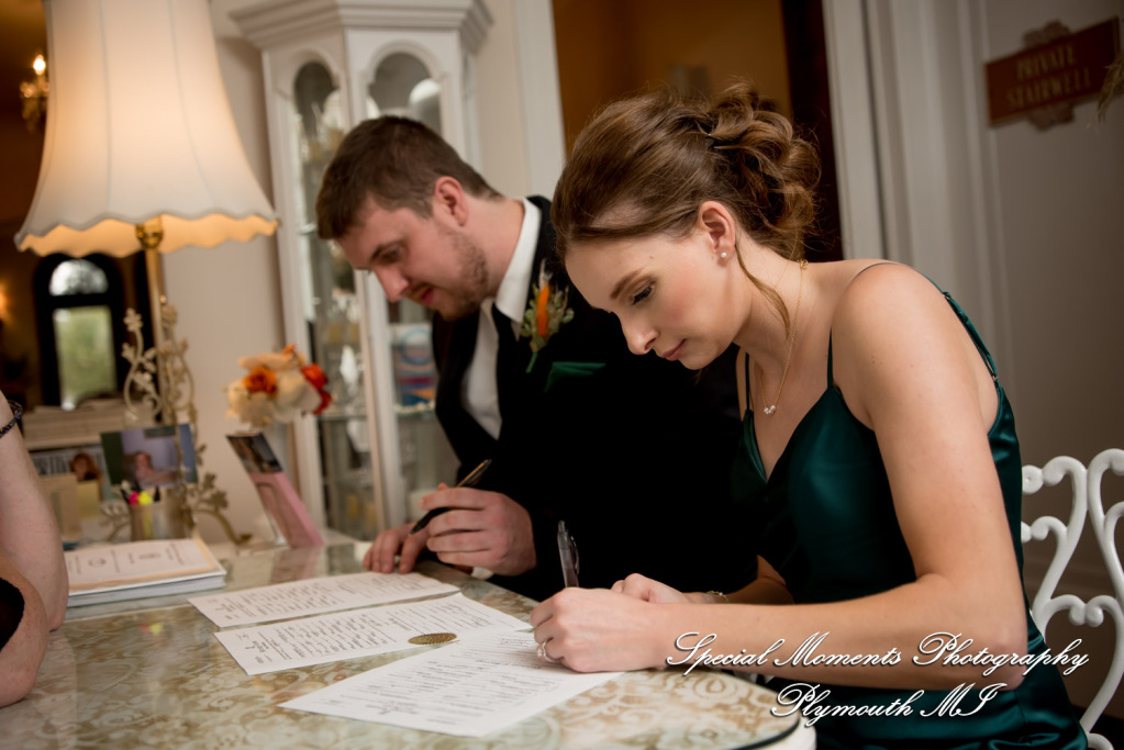 Sarah & Chad at Victoria Wedding Chapel Waterford MI wedding photograph