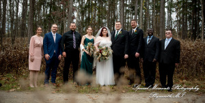 Sarah & Chad at Bloomfield Nature Preserve MI wedding photograph