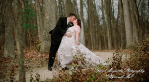 Sarah & Chad at Bloomfield Nature Preserve MI wedding photograph