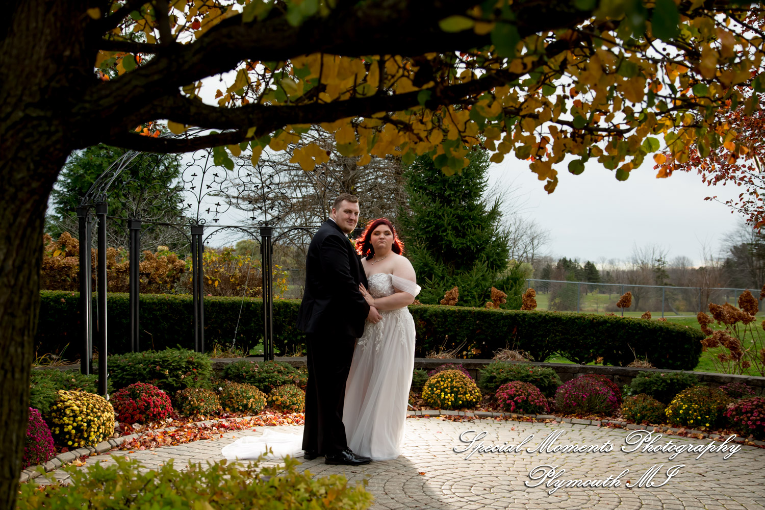 Sarah & Chad at Tina's Country House Macomb Township MI wedding photograph