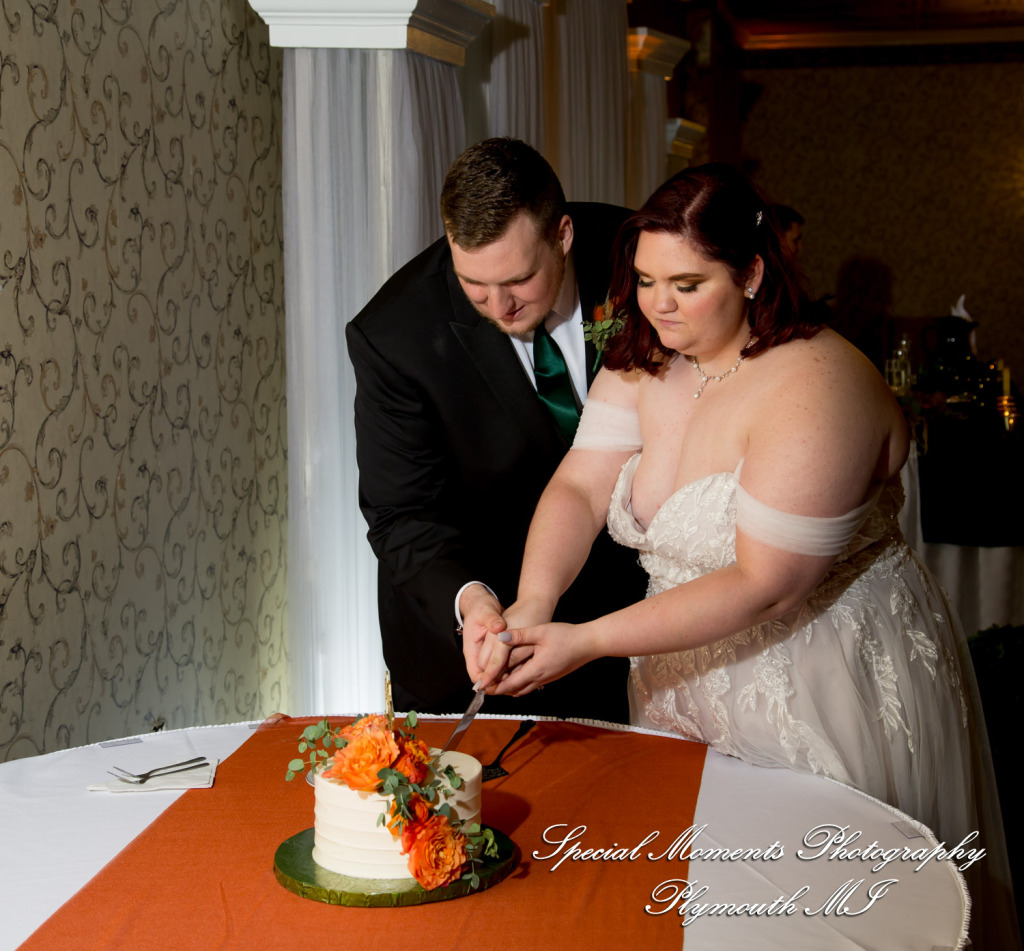 Sarah & Chad at Tina's Country House Macomb Township MI wedding photograph