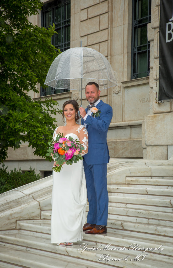 Reanna & Terrance at Sonder Gabriel Richard Hotel Detroit MI wedding photograph