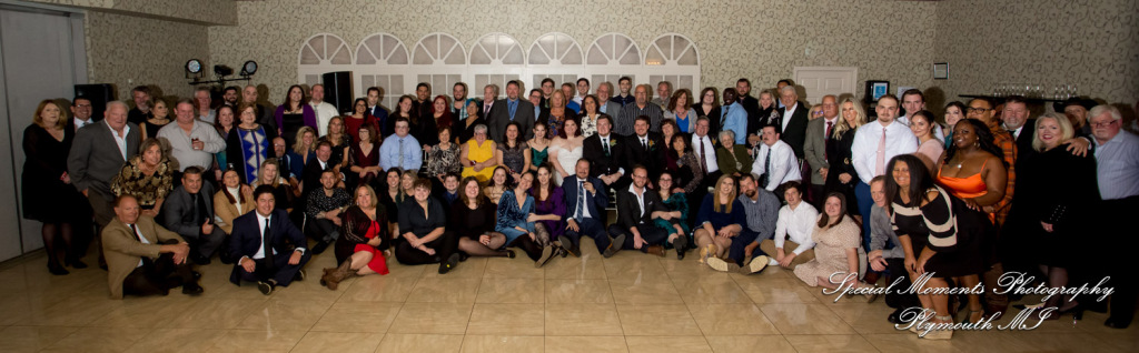 Sarah & Chad at Tina's Country House Macomb Township MI wedding photograph