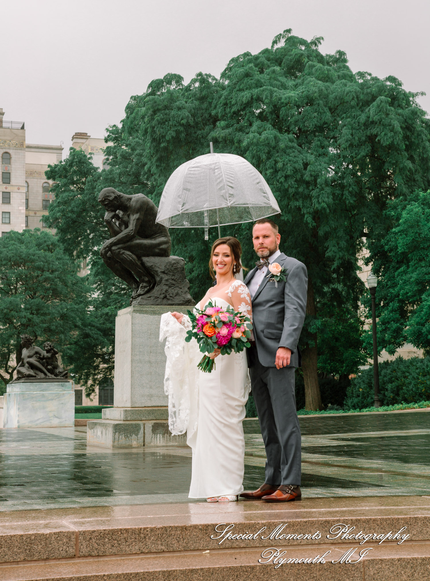 Reanna & Terrance at Sonder Gabriel Richard Hotel Detroit MI wedding photograph