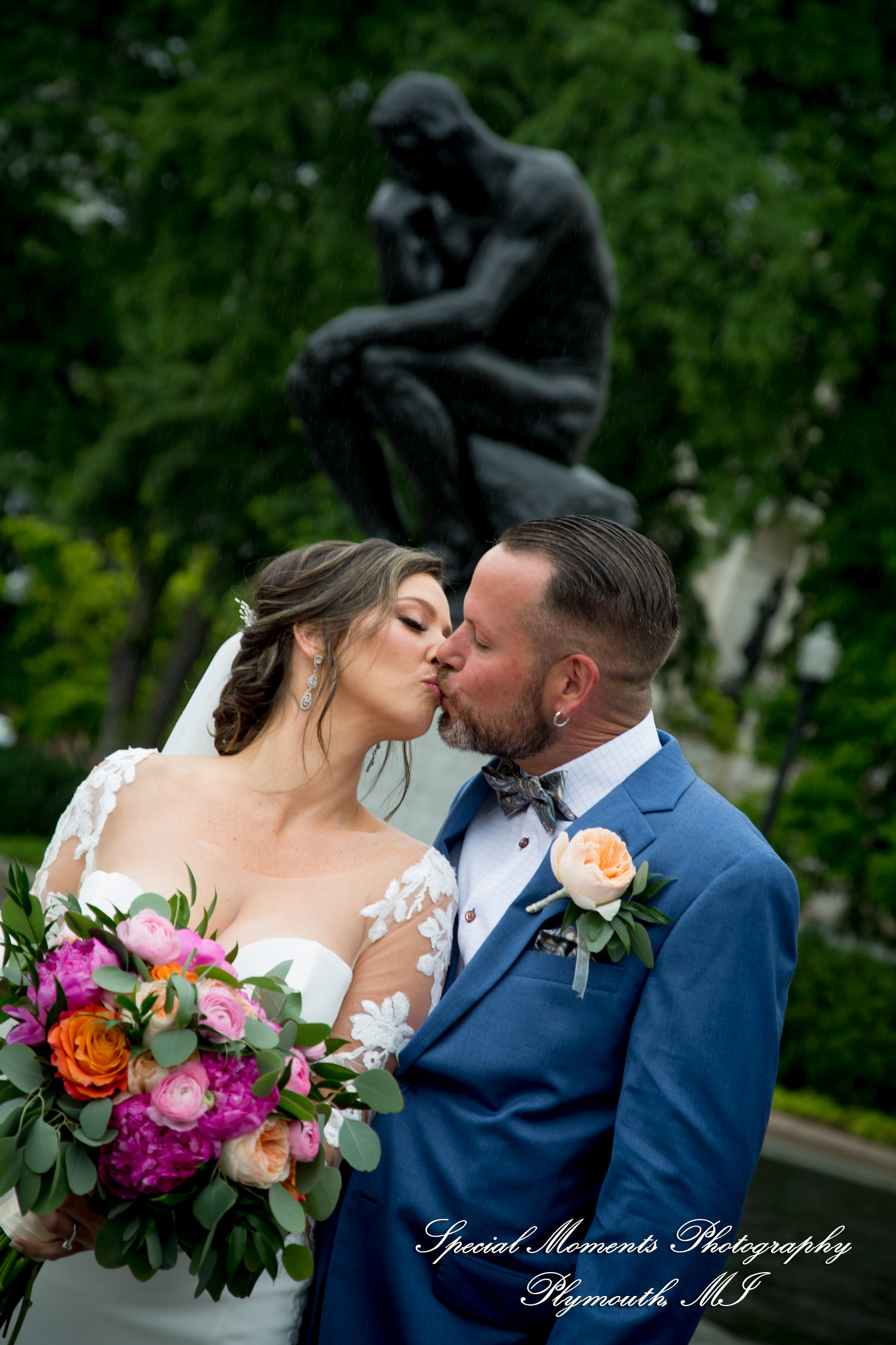Reanna & Terrance at Sonder Gabriel Richard Hotel Detroit MI wedding photograph