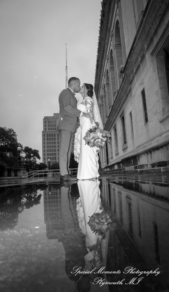 Reanna & Terrance at Elevate at One Campus Martius Detroit MI wedding photograph