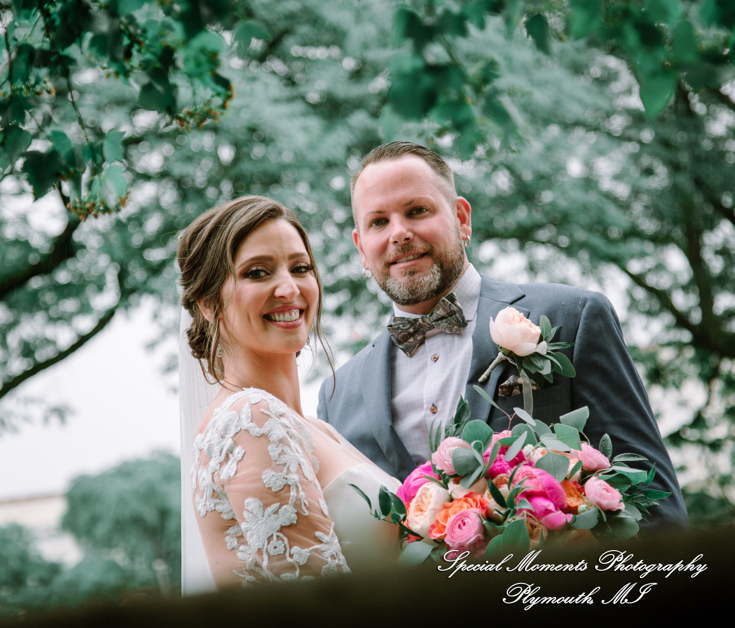 Reanna & Terrance at Elevate at One Campus Martius Detroit MI wedding photograph
