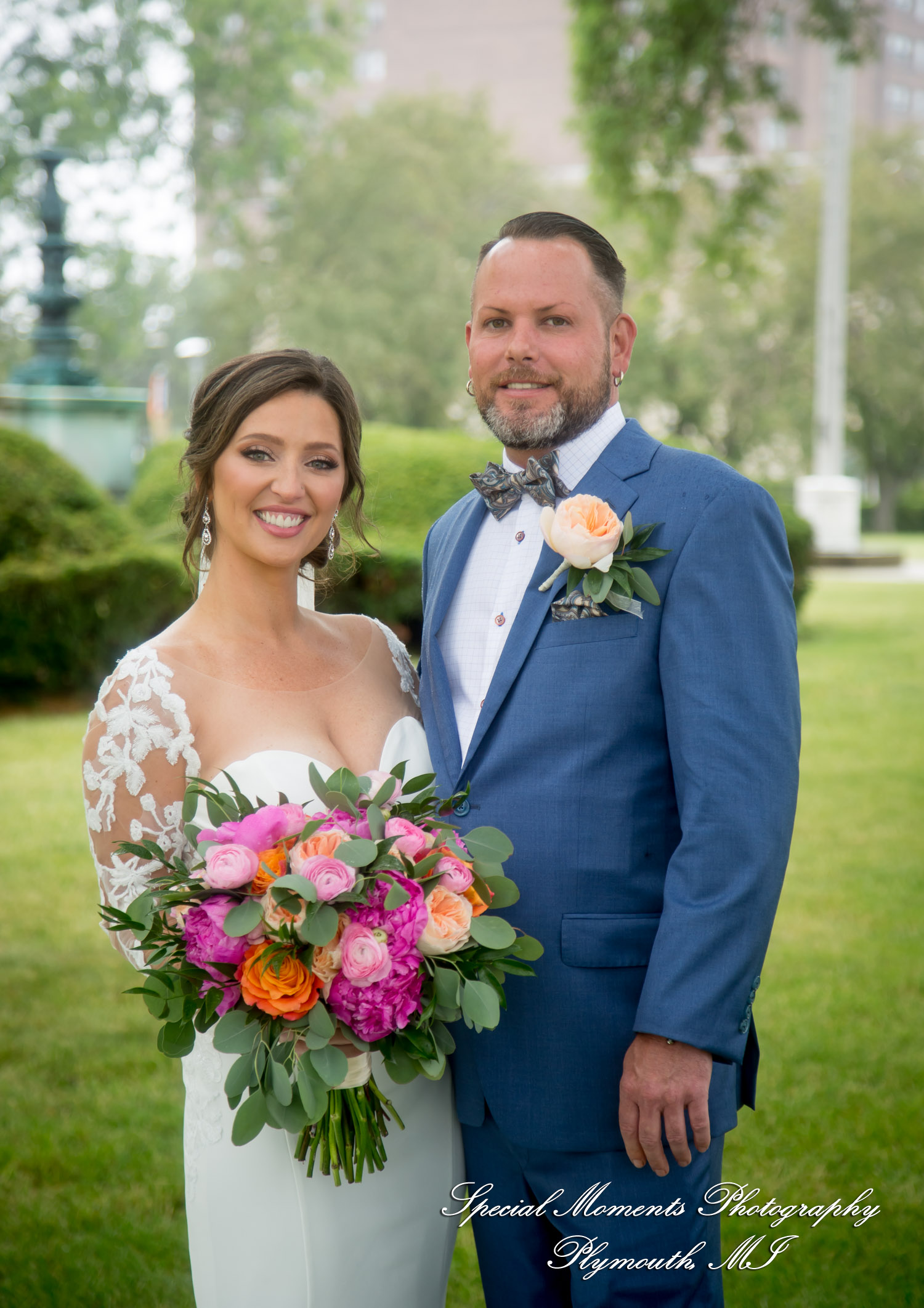 Reanna & Terrance at Elevate at One Campus Martius Detroit MI wedding photograph