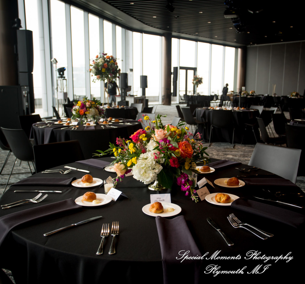 Reanna & Terrance at Elevate at One Campus Martius Detroit MI wedding photograph