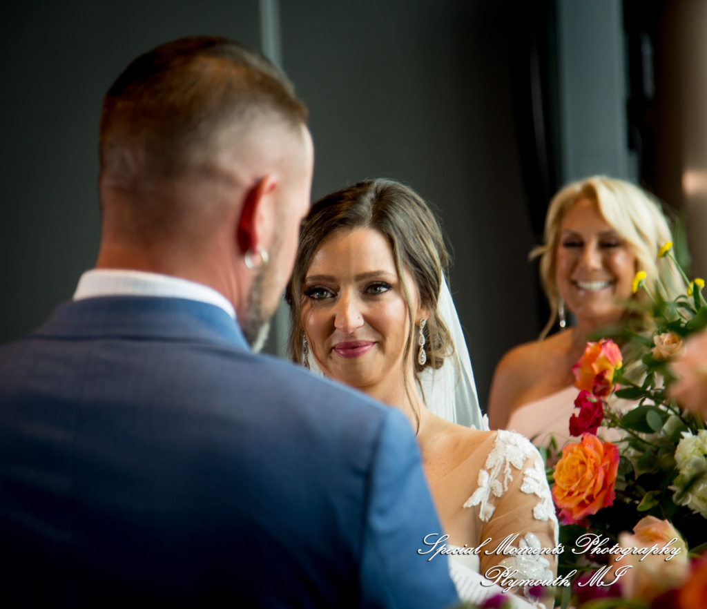 Reanna & Terrance at Elevate at One Campus Martius Detroit MI wedding photograph