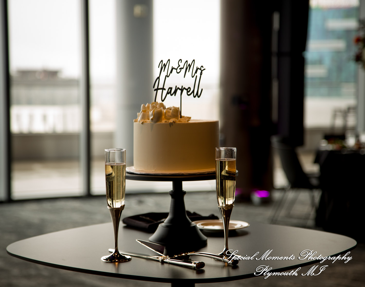 Reanna & Terrance at Elevate at One Campus Martius Detroit MI wedding photograph