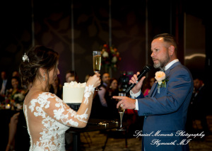 Reanna & Terrance at Elevate at One Campus Martius Detroit MI wedding photograph
