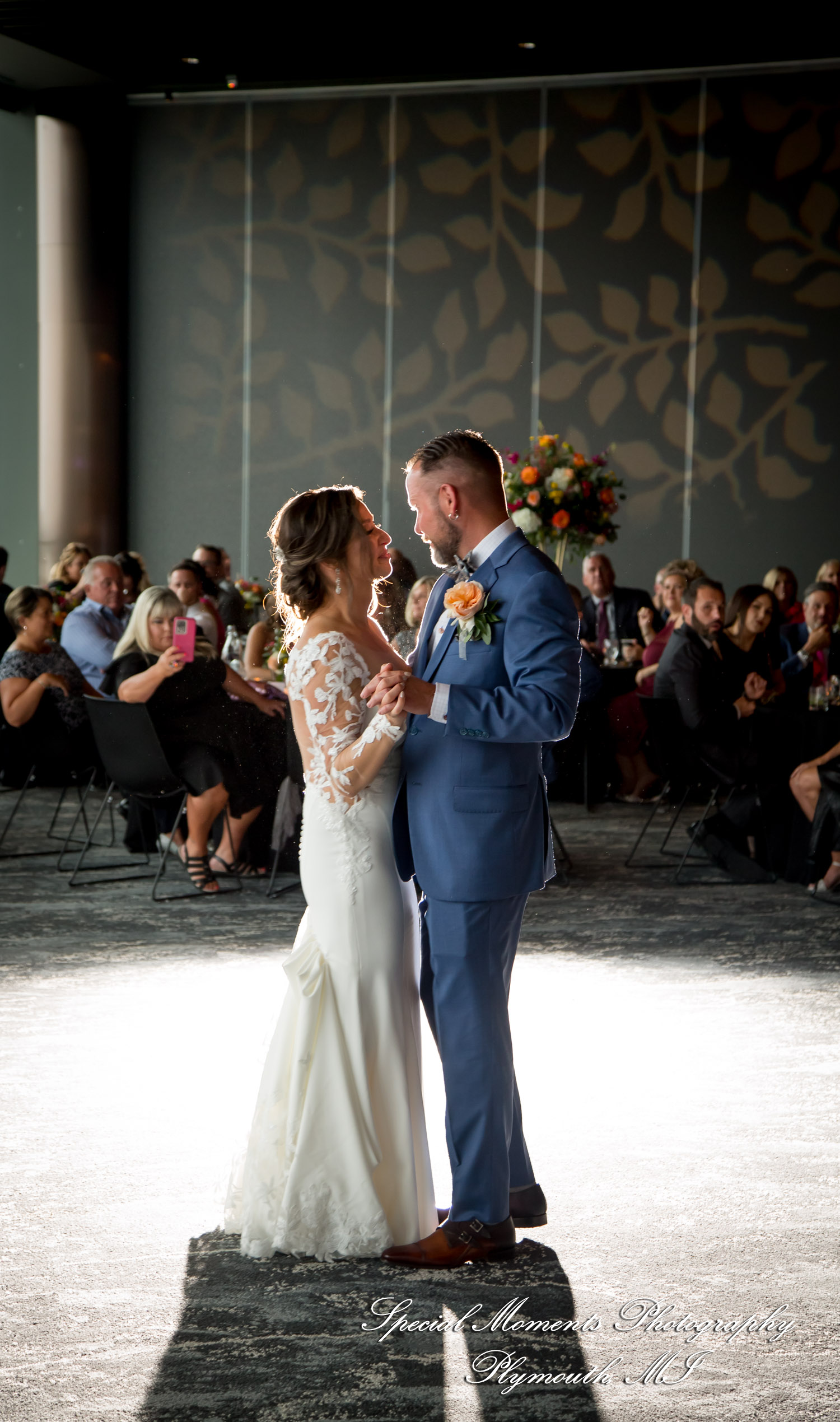 Reanna & Terrance at Elevate at One Campus Martius Detroit MI wedding photograph