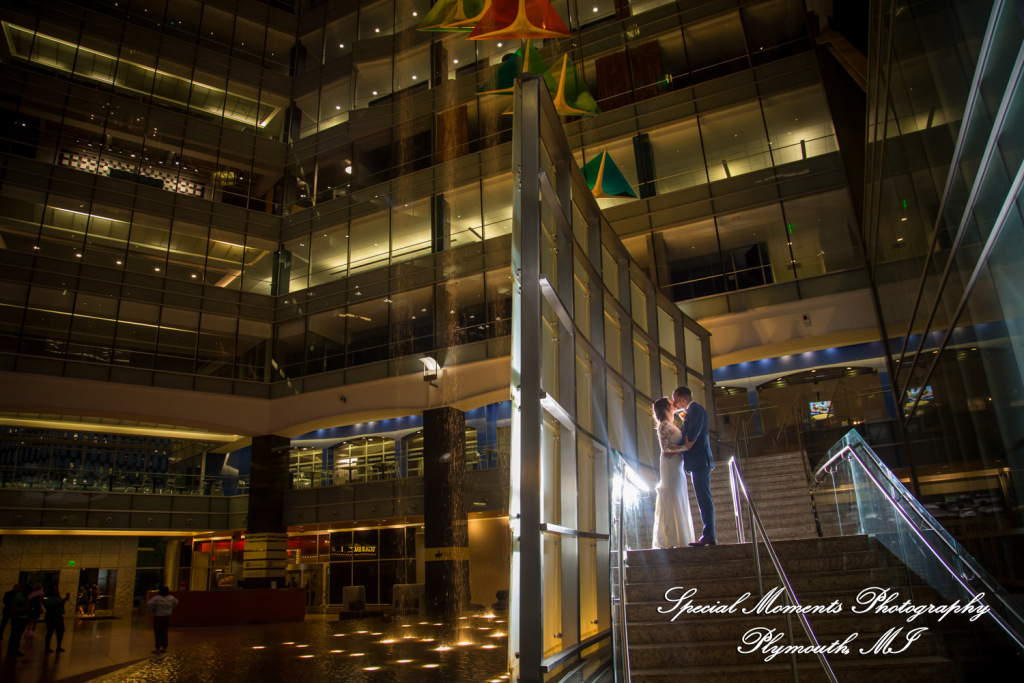 Reanna & Terrance at Elevate at One Campus Martius Detroit MI wedding photograph