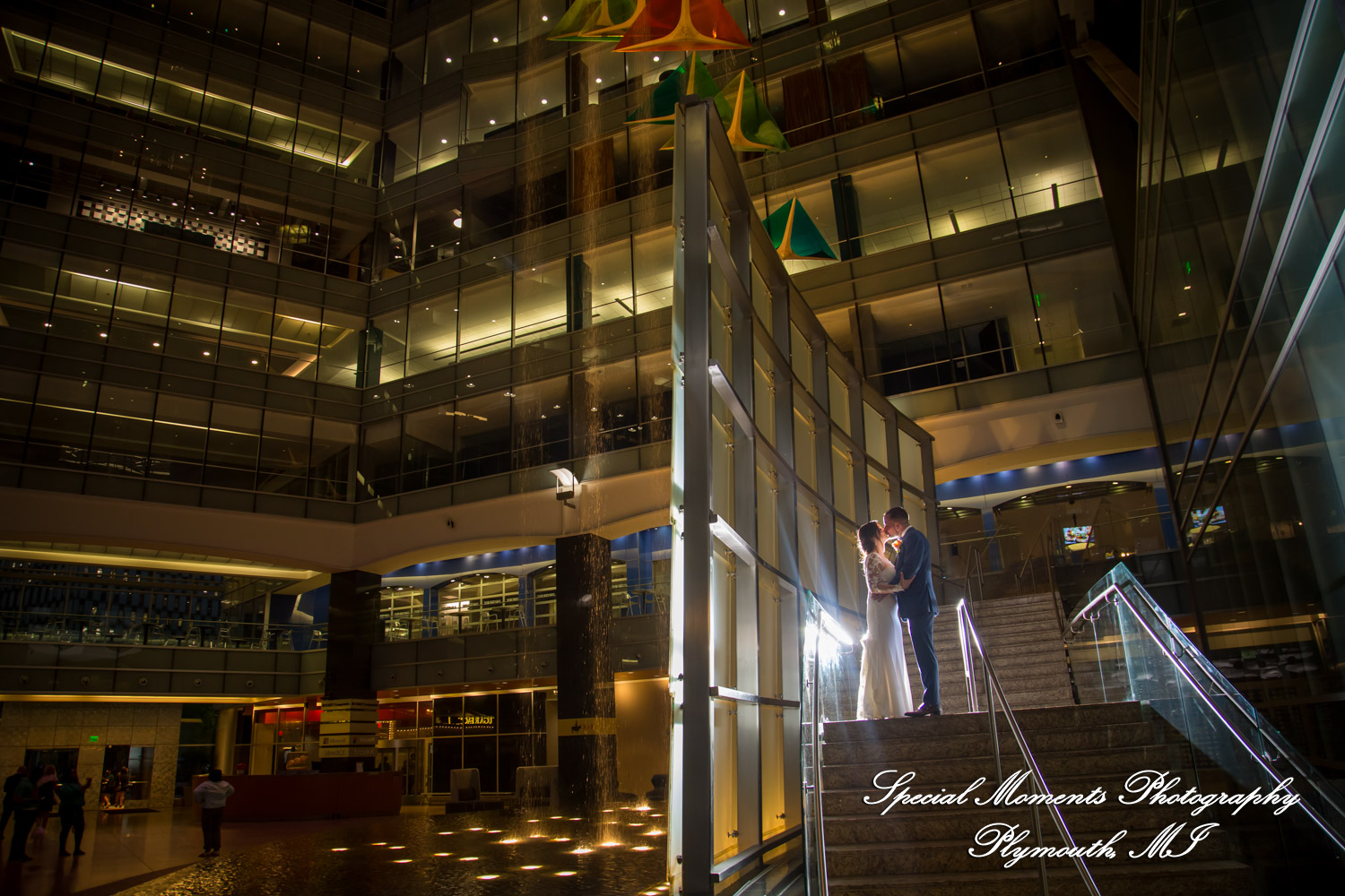 Reanna & Terrance at Elevate at One Campus Martius Detroit MI wedding photograph