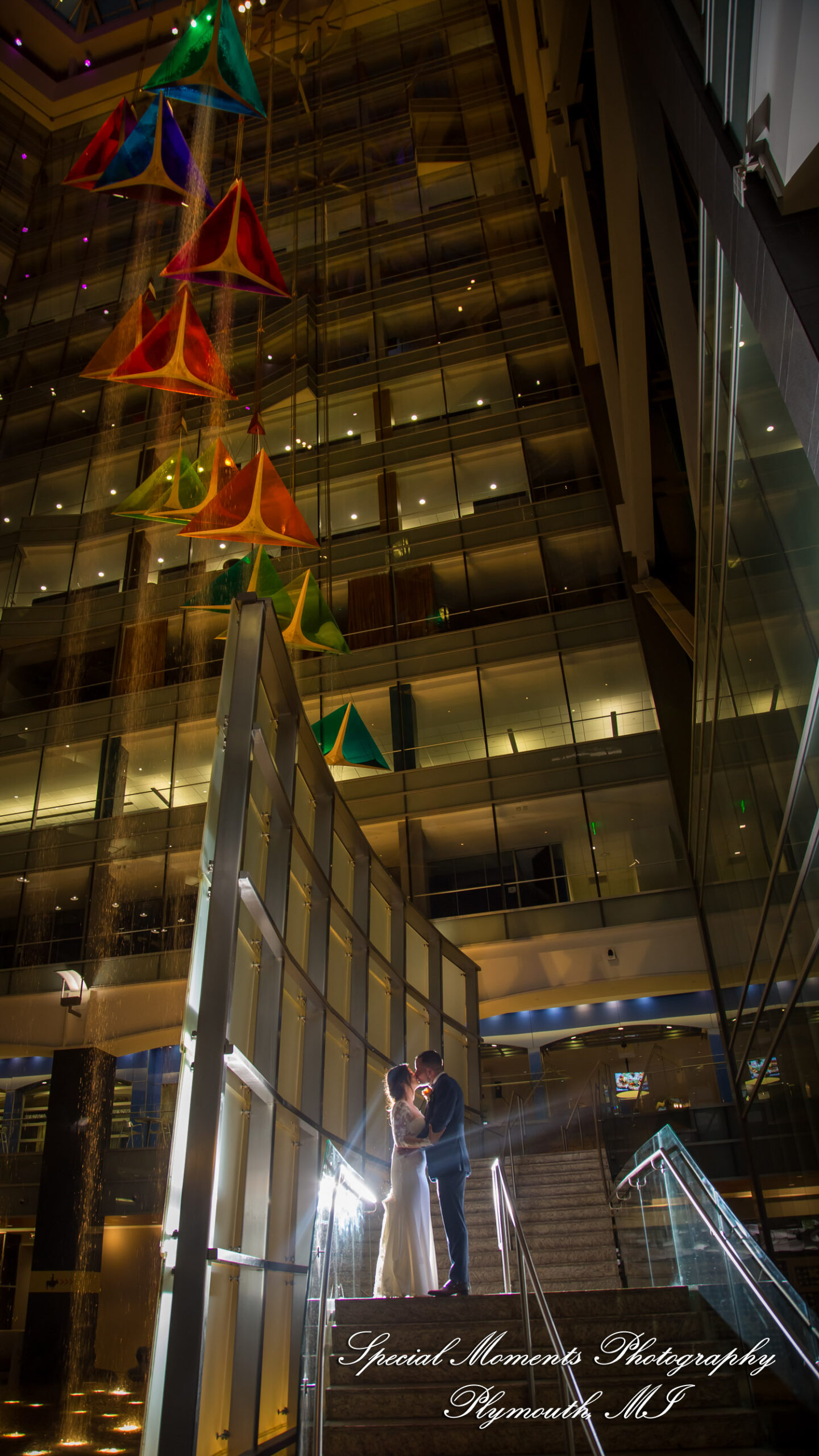 Reanna & Terrance at Elevate at One Campus Martius Detroit MI wedding photograph