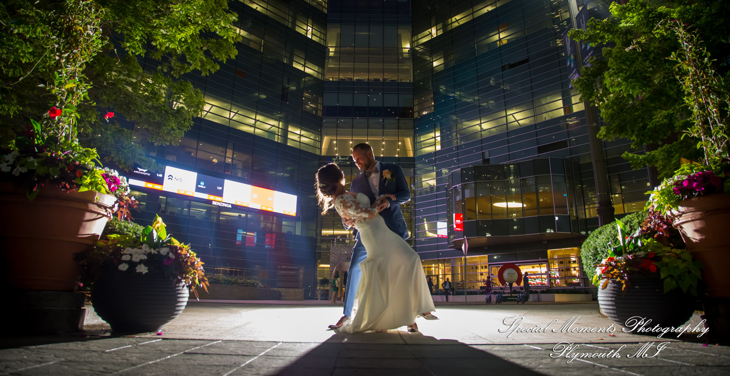 Reanna & Terrance at Elevate at One Campus Martius Detroit MI wedding photograph