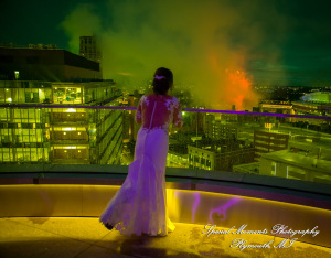 Reanna & Terrance at Elevate at One Campus Martius Detroit MI wedding photograph