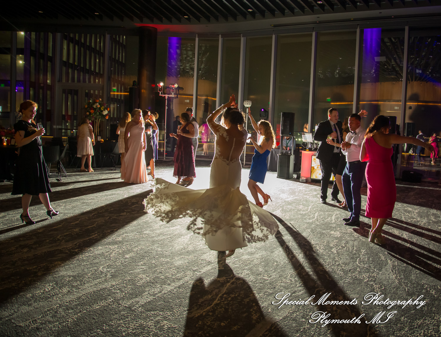 Reanna & Terrance at Elevate at One Campus Martius Detroit MI wedding photograph