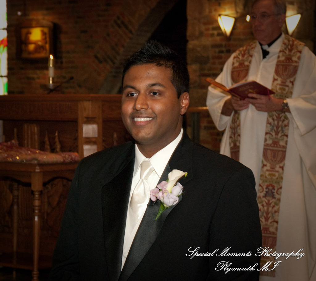 Sean & Bin at St. Joseph Lake Orion MI wedding photograph