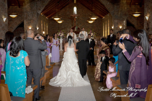 Sean & Bin at St. Joseph Lake Orion MI wedding photograph