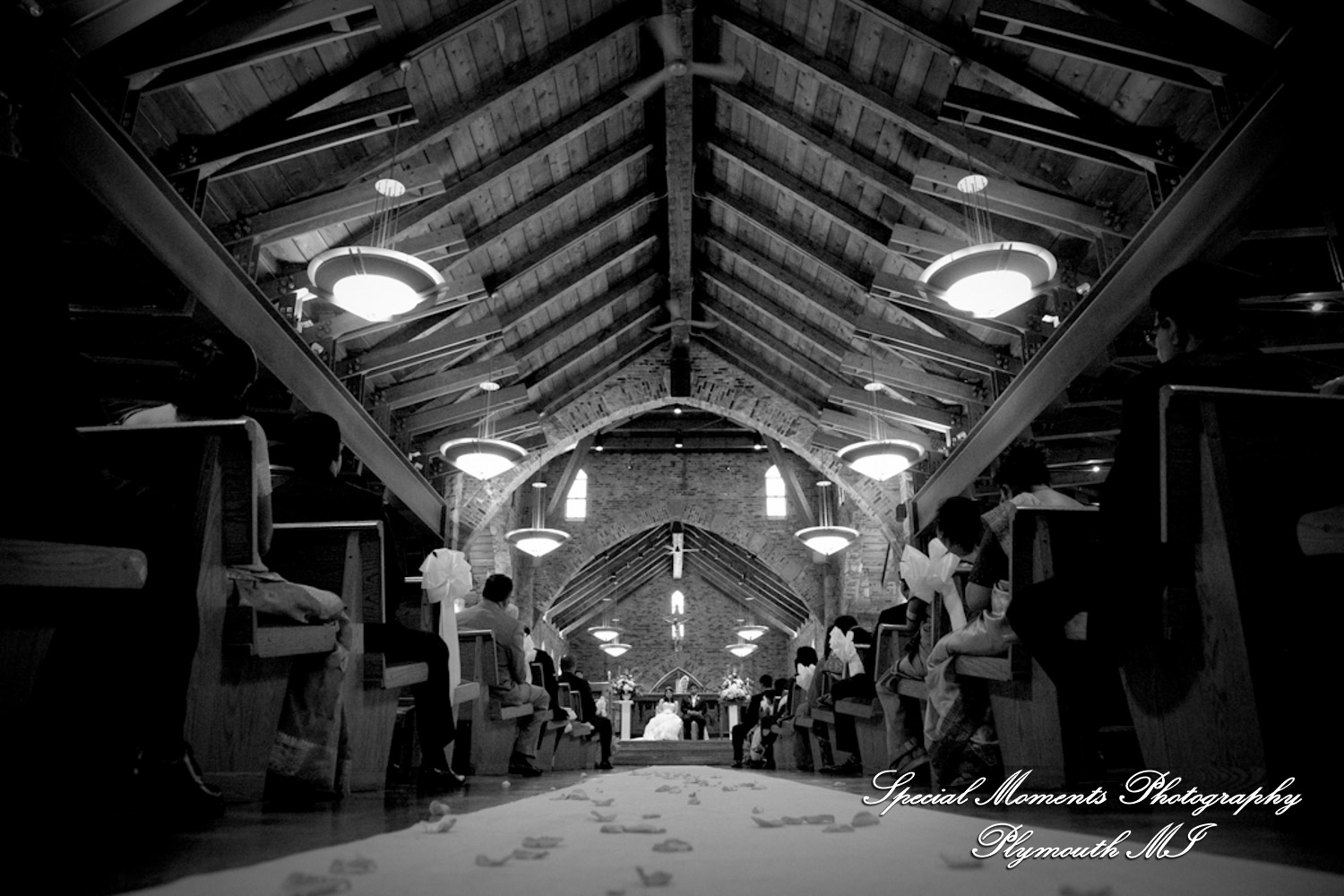 Sean & Bin at St. Joseph Lake Orion MI wedding photograph