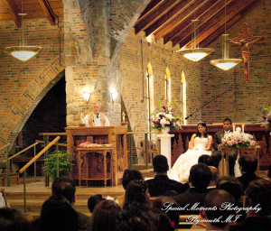 Sean & Bin at St. Joseph Lake Orion MI wedding photograph