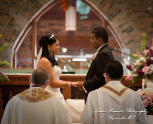 Sean & Bin at St. Joseph Lake Orion MI wedding photograph