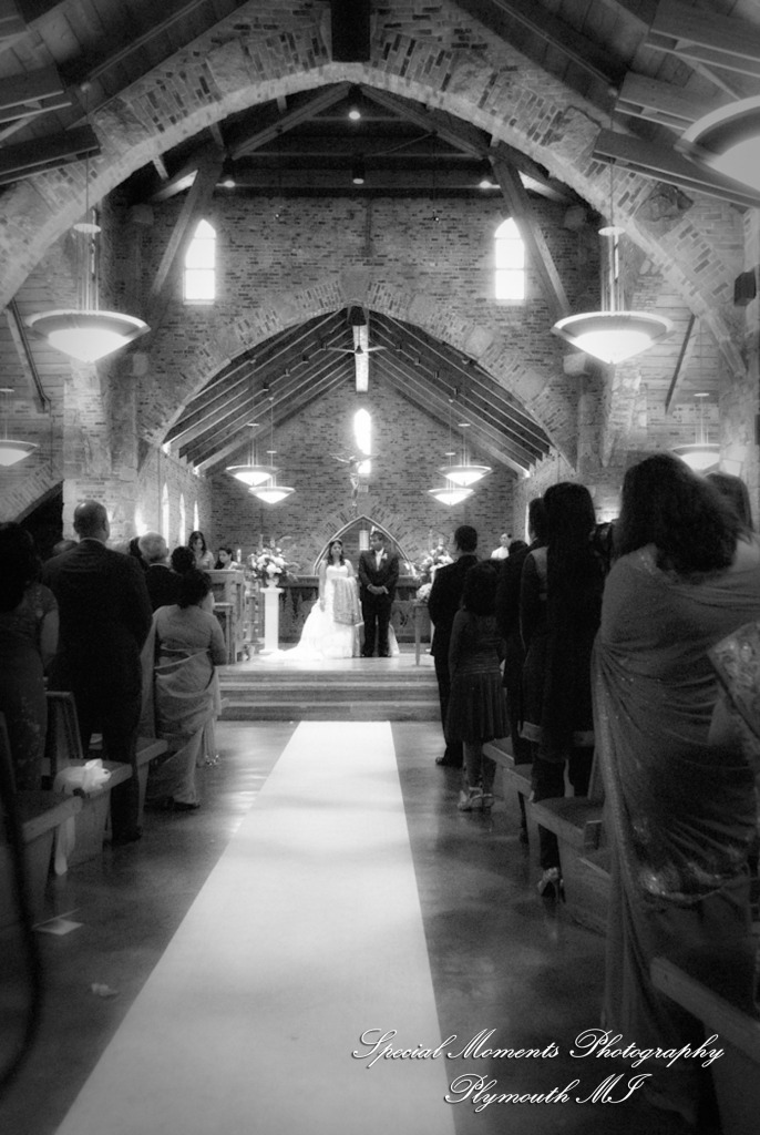 Sean & Bin at St. Joseph Lake Orion MI wedding photograph