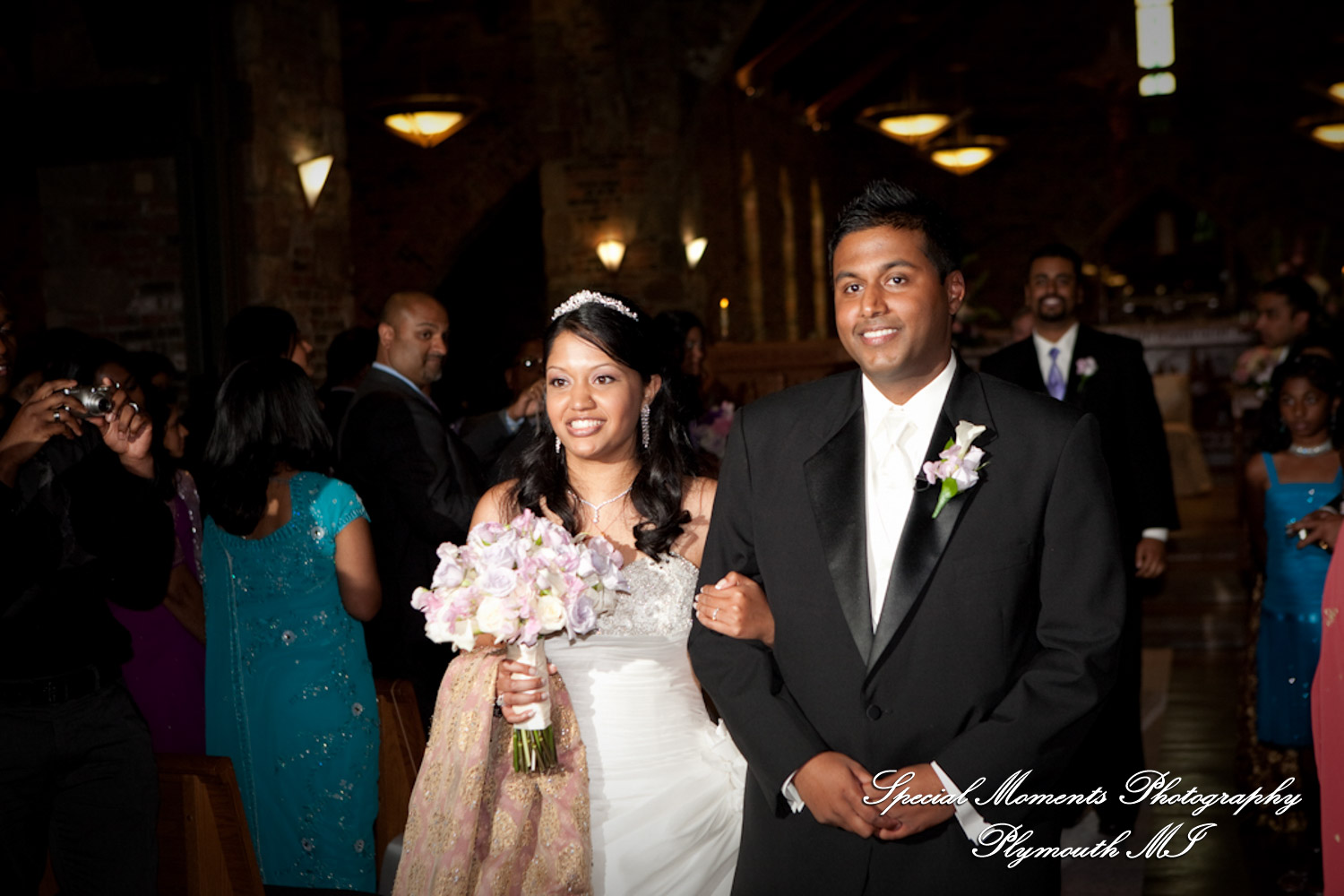 Sean & Bin at St. Joseph Lake Orion MI wedding photograph