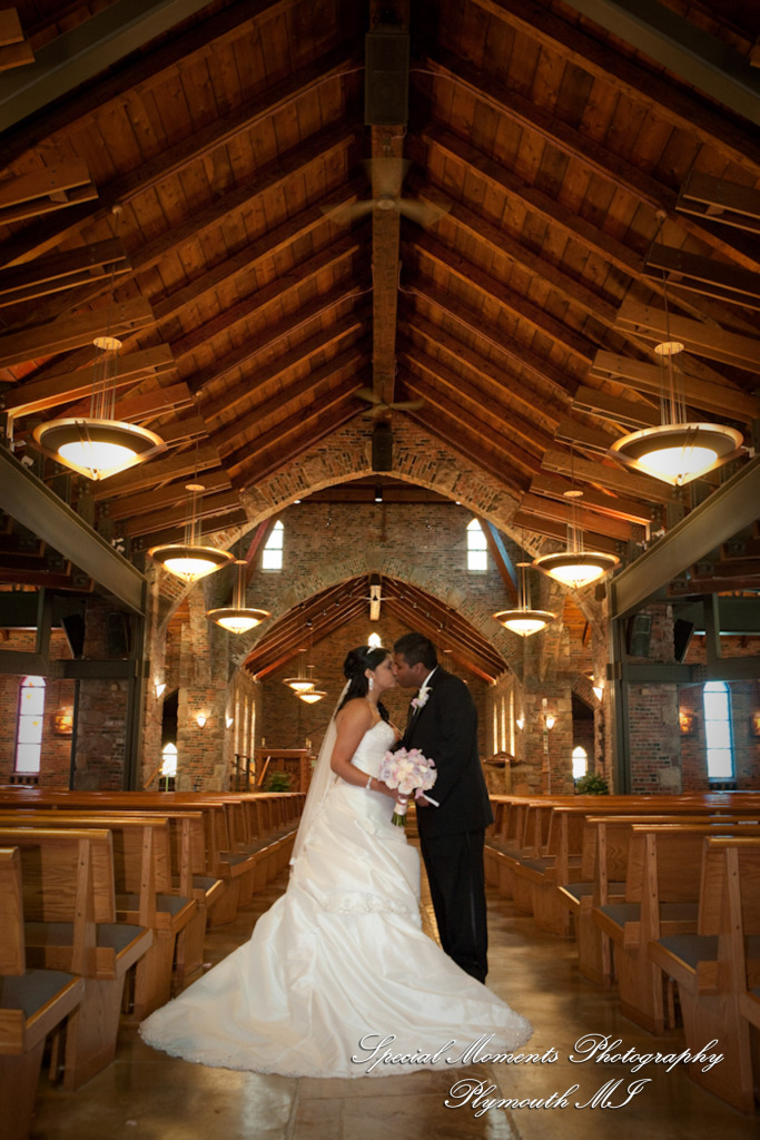 Sean & Bin at St. Joseph Lake Orion MI wedding photograph