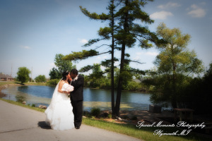 Sean & Bin at St. Joseph Lake Orion MI wedding photograph