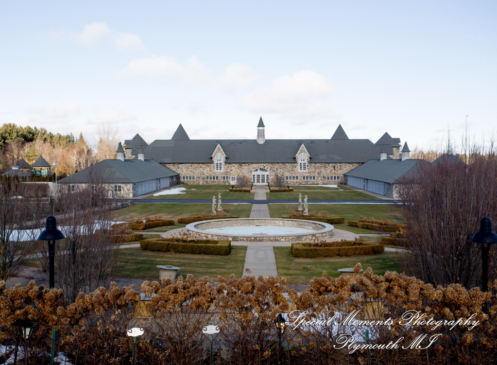 Ashley & Charles at Castle Farms Charlevoix MI wedding photograph