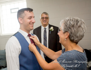 Natasha & Daniel at Orchard Lake Community Church West Bloomfield MI wedding photograph