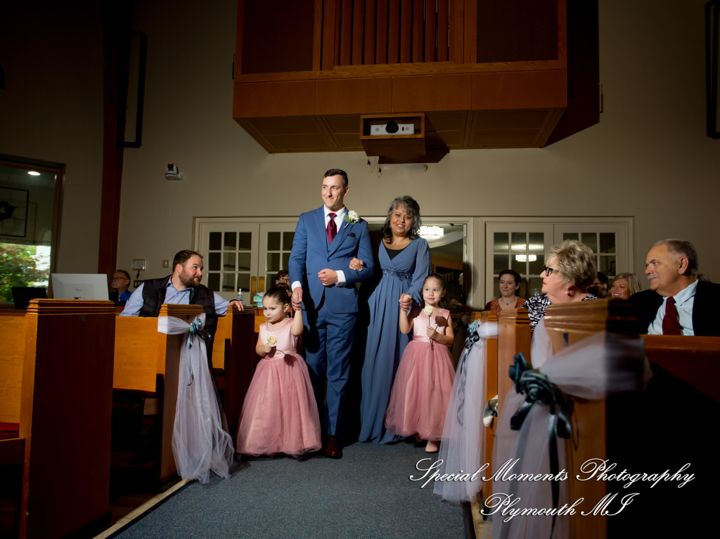 Natasha & Daniel at Orchard Lake Community Church West Bloomfield MI wedding photograph