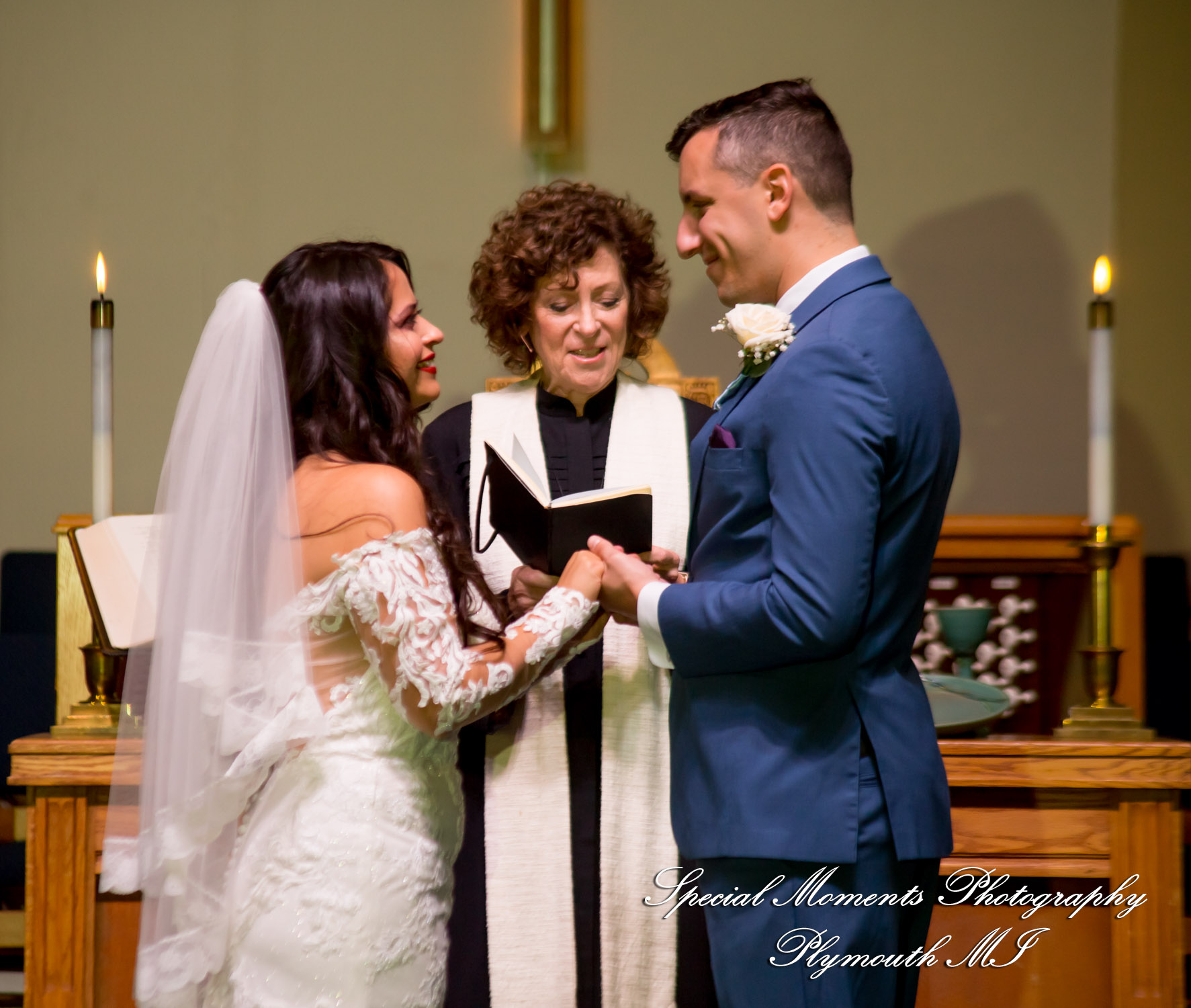 Natasha & Daniel at Orchard Lake Community Church West Bloomfield MI wedding photograph