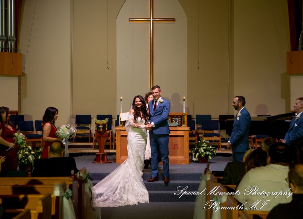 Natasha & Daniel at Orchard Lake Community Church West Bloomfield MI wedding photograph