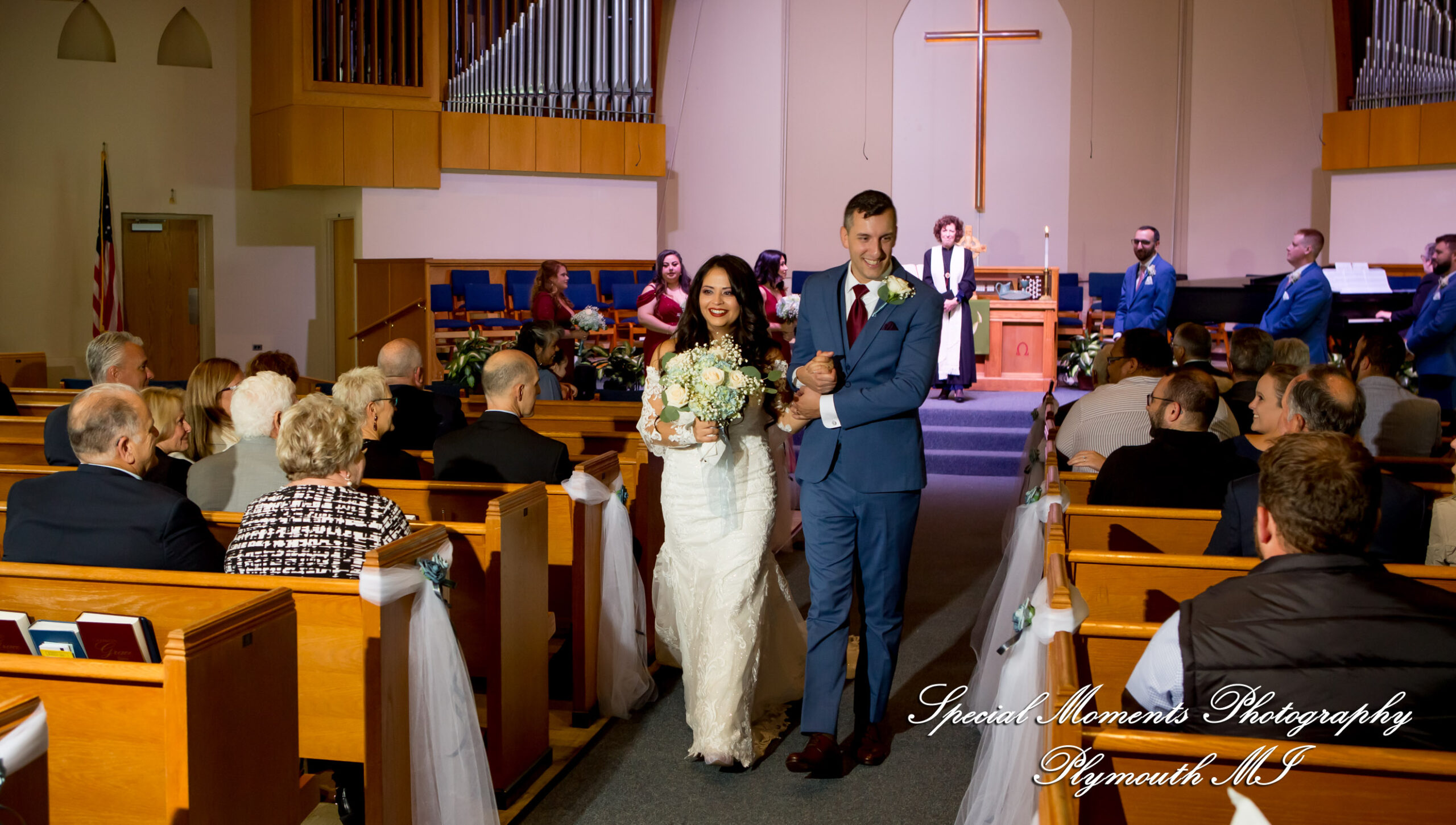 Natasha & Daniel at Orchard Lake Community Church West Bloomfield MI wedding photograph