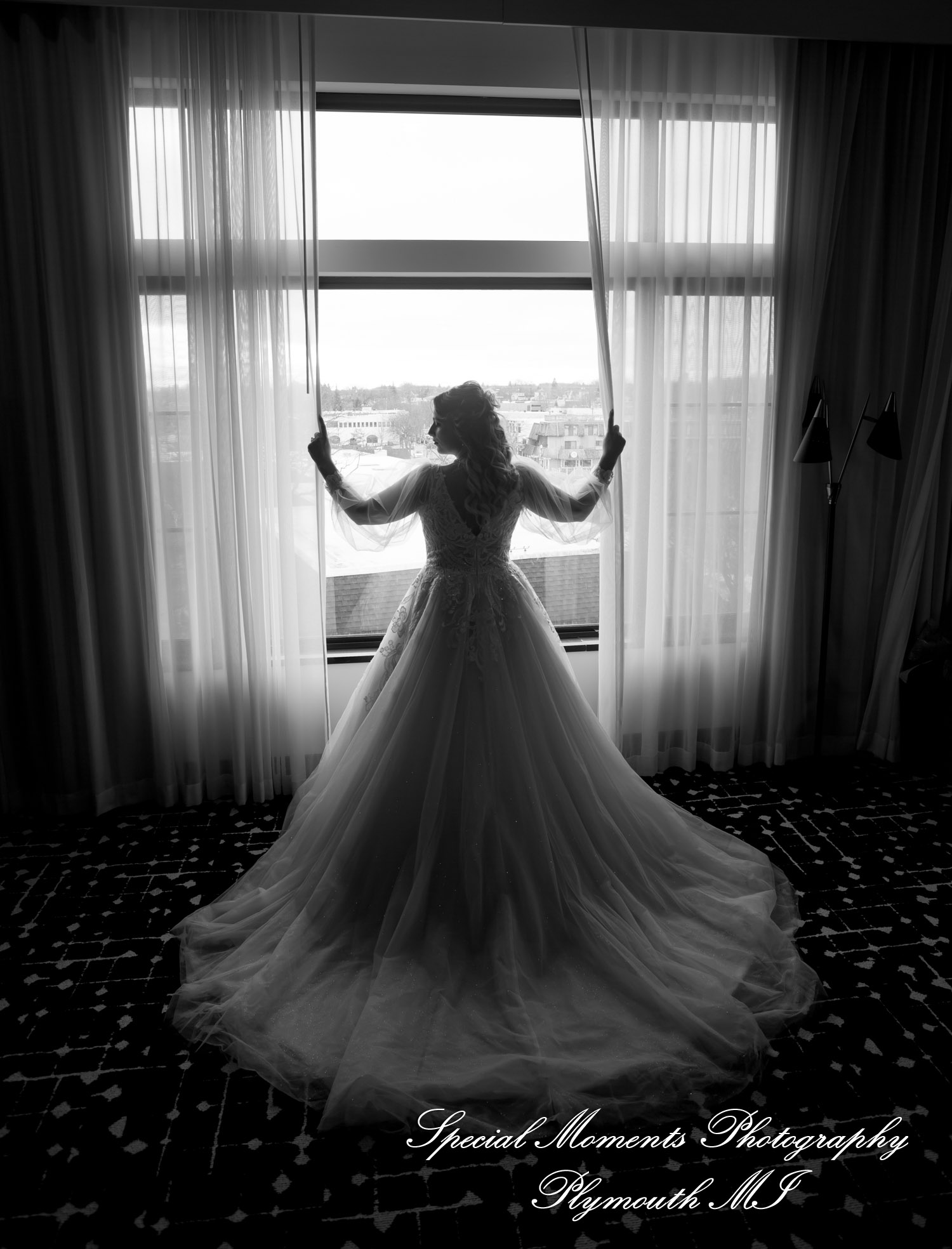 Ashley & Charles at Castle Farms Charlevoix MI wedding photograph