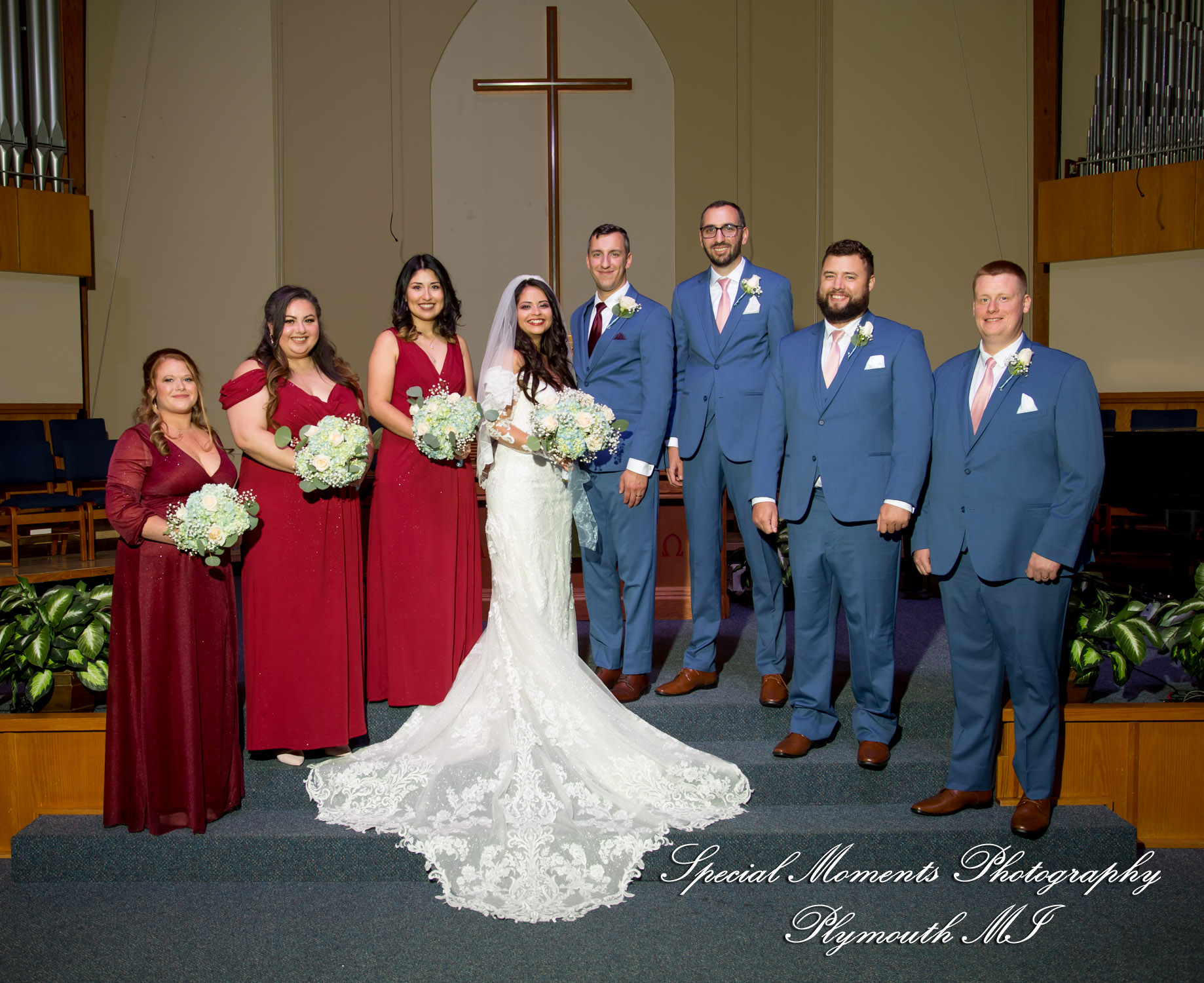 Natasha & Daniel at Orchard Lake Community Church West Bloomfield MI wedding photograph