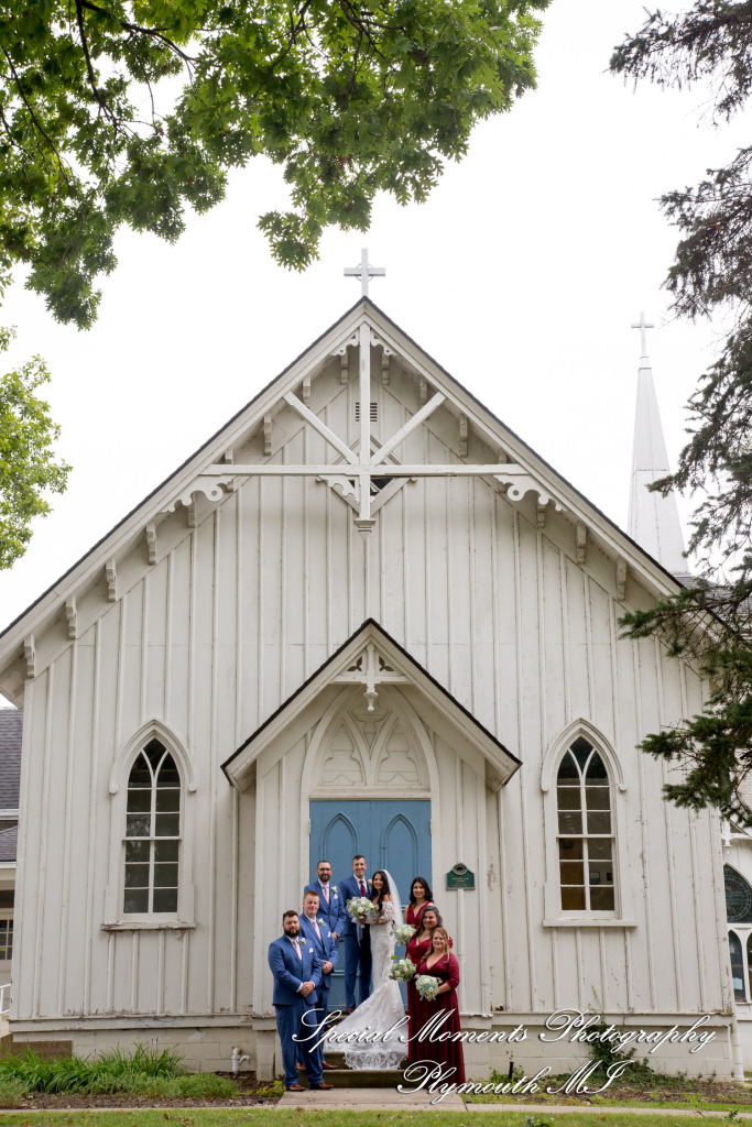 Natasha & Daniel at Orchard Lake Community Church West Bloomfield MI wedding photograph