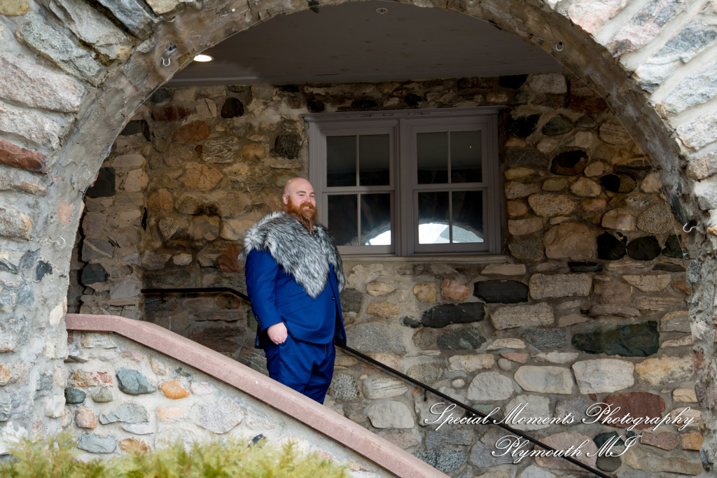 Ashley & Charles at Castle Farms Charlevoix MI wedding photograph