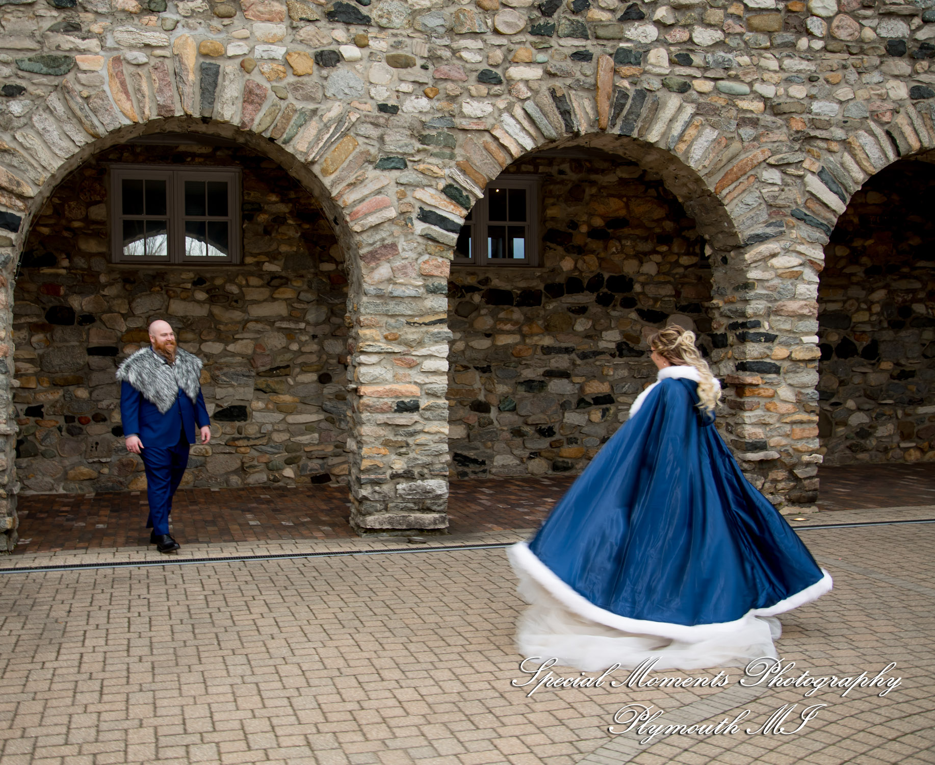 Ashley & Charles at Castle Farms Charlevoix MI wedding photograph