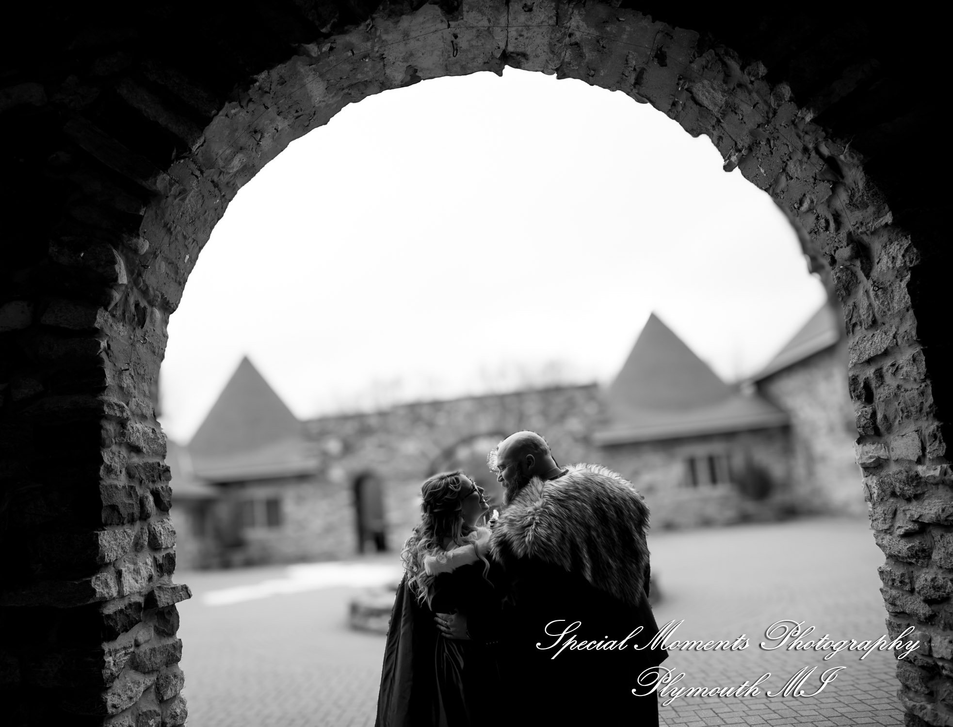 Ashley & Charles at Castle Farms Charlevoix MI wedding photograph