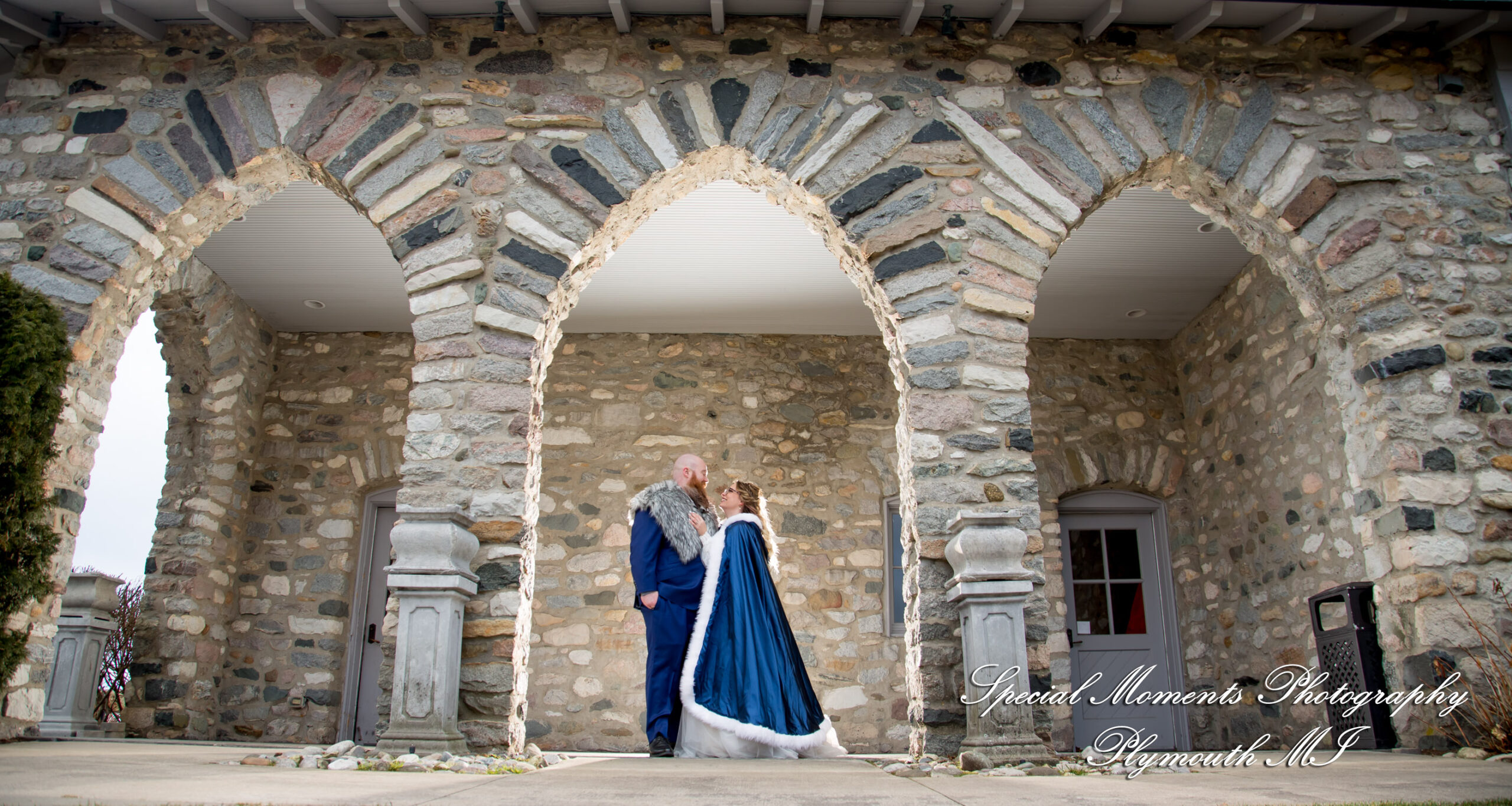 Ashley & Charles at Castle Farms Charlevoix MI wedding photograph