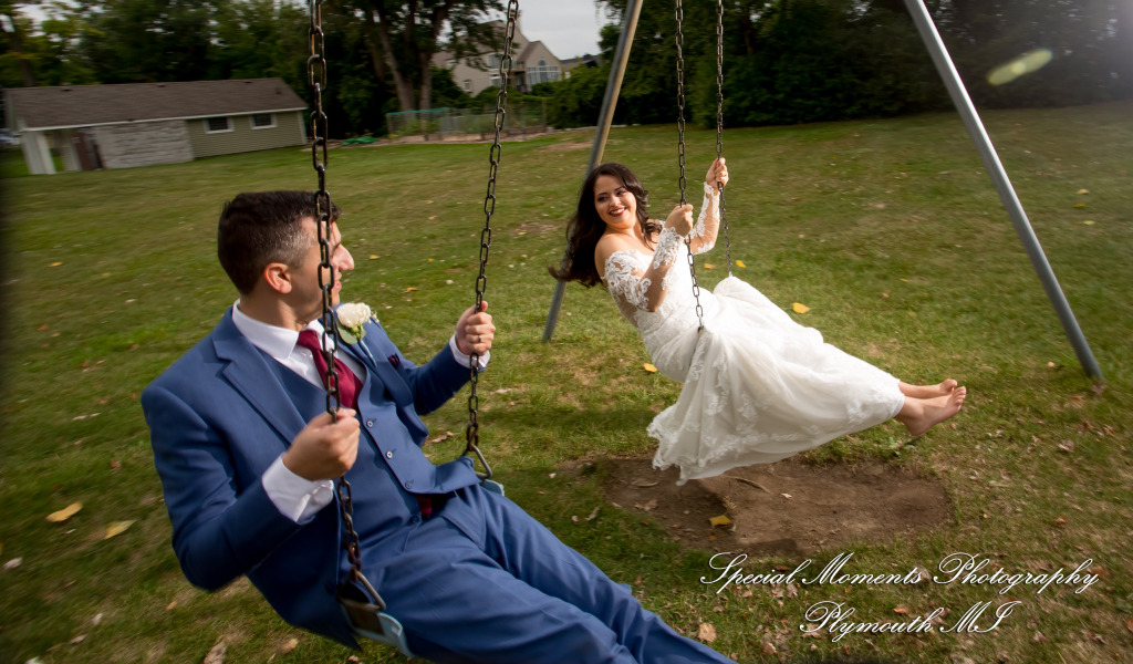 Natasha & Daniel at Sylvan Lake Community Center Sylvan Lake MI wedding photograph